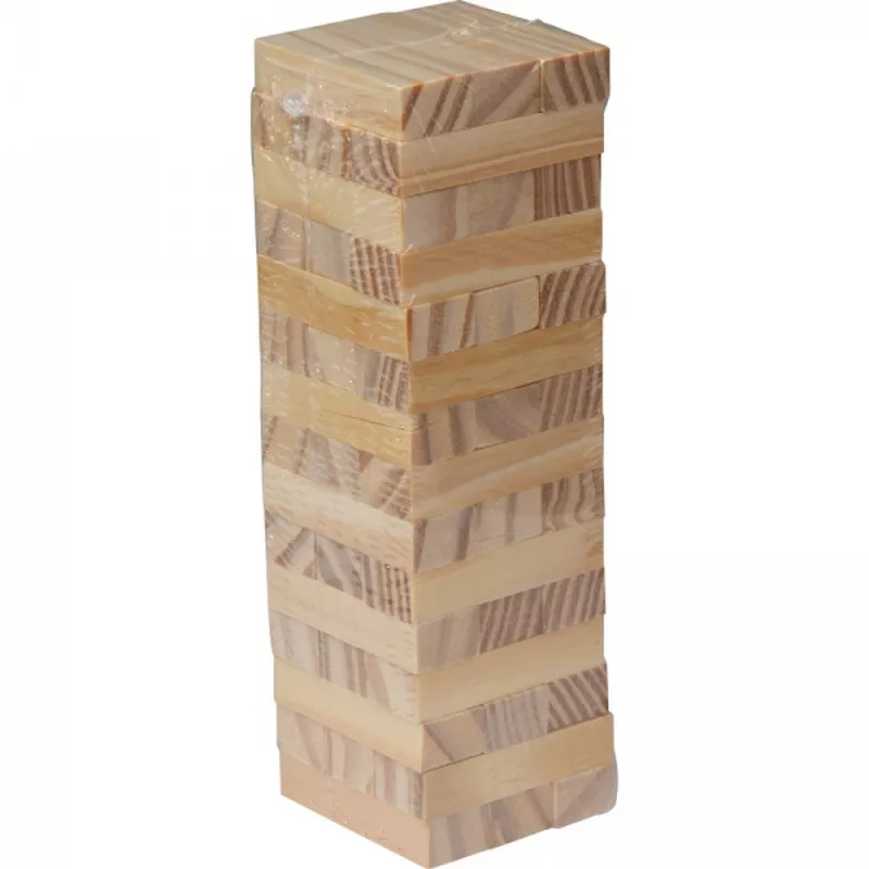 Gra typu jenga LEOPOLDO - brązowy (5074201)