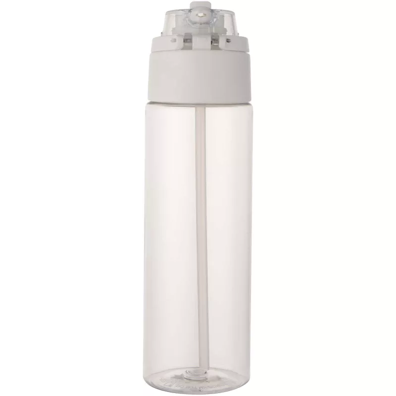 Bidon na wodę Theron o pojemności 700 ml, wykonany z tworzywa sztucznego pochodzącego z recyklingu (RCS), z pokrywką o podwój - Przezroczysty bezbarwny (10095001)