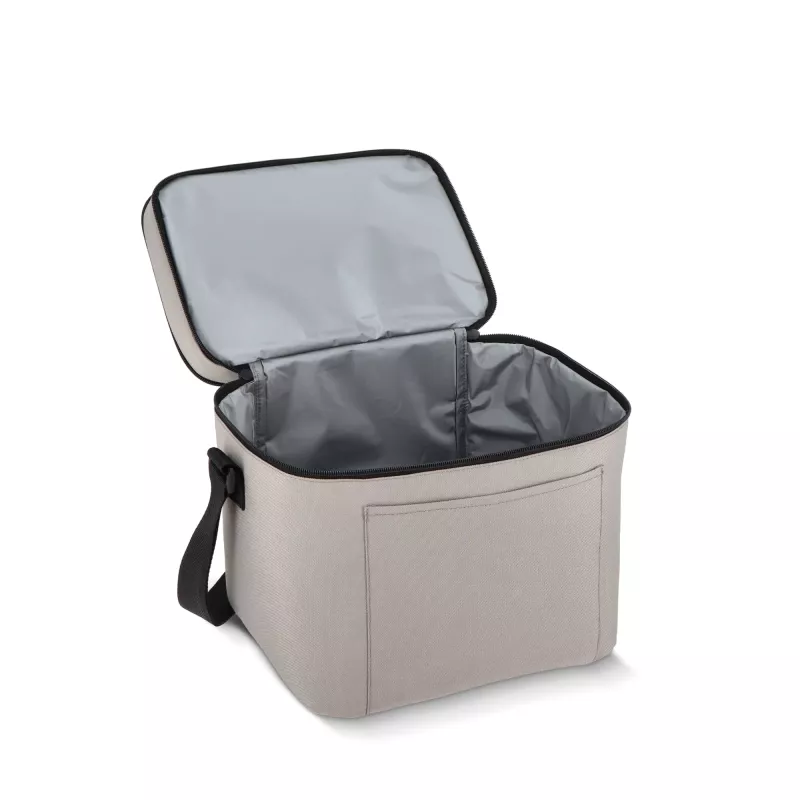 Torba termoizolacyjna R-PET 600D z podwójną komorą 30 x 20 x 25 cm 15 l - szary (LT95389-N0061)