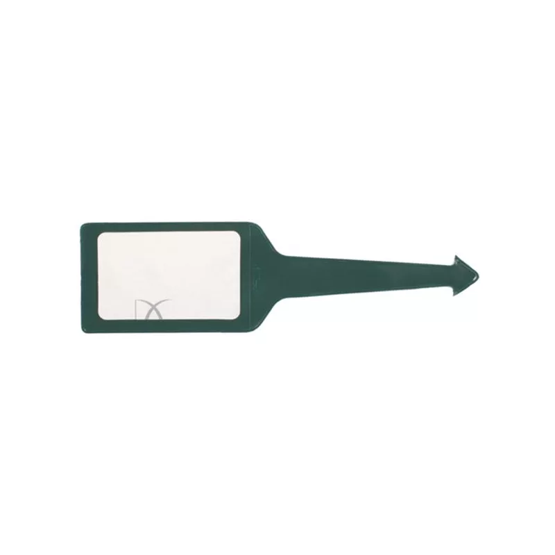 Zawieszka do bagażu z PCV - Ciemno zielony (IP37044044)