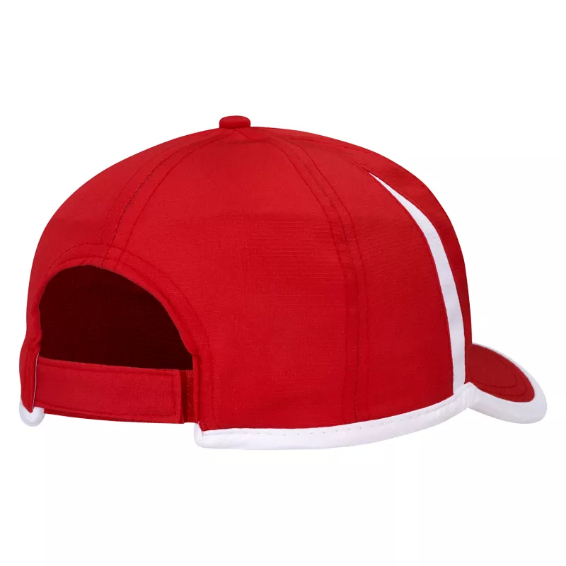 Czapka z daszkiem z poliestru RipStop 150g/m² #4004 - czerwono-biała (HW-4004-RED / WHITE)