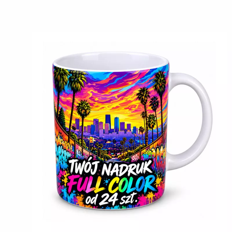 Kubek reklamowy Tomek Art Solid (300 ml) - biało-żółty (M/564-BIAŁO/ŻÓŁTY)