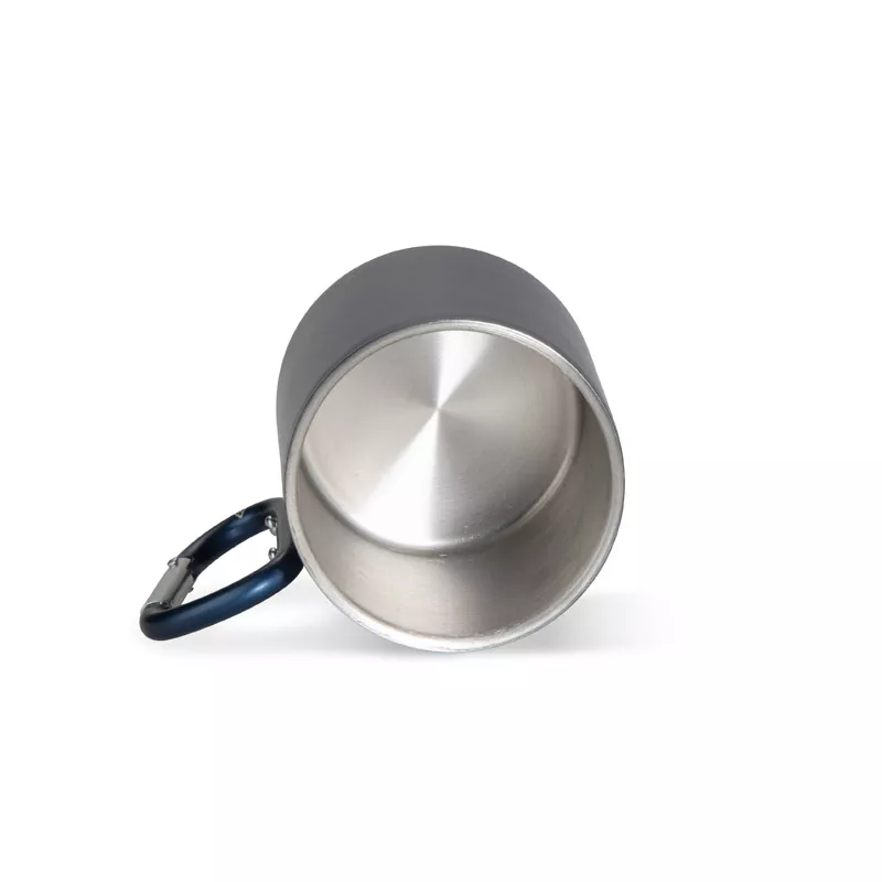 Kubek z recyklingowanej stali nierdzewnej VIVO 250 ml - granatowy (16405-06)