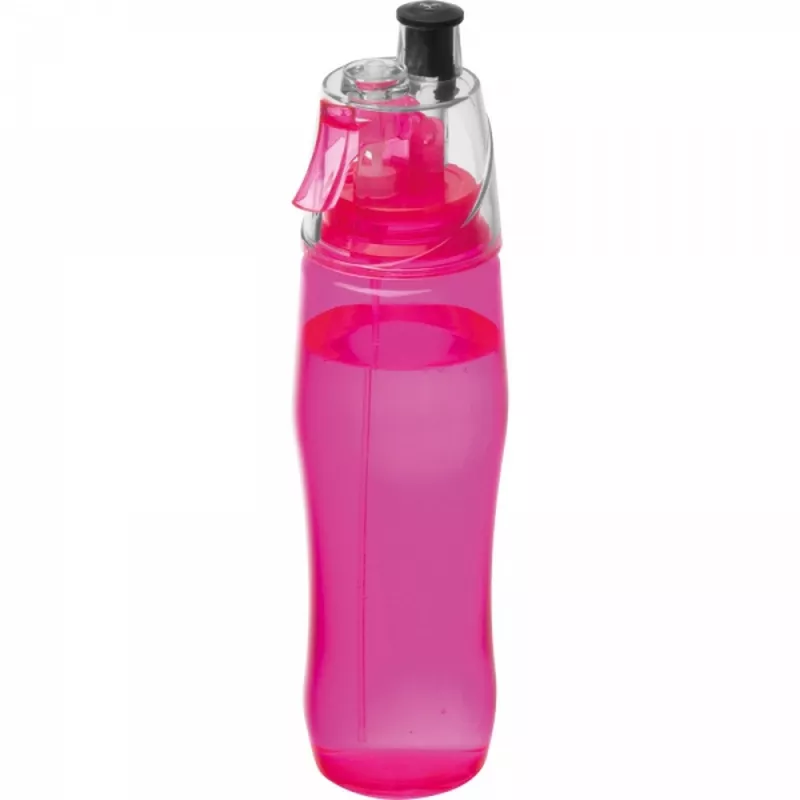 Butelka plastikowa ze spryskiwaczem 700 ml ELEANOR - różowy (6259211)