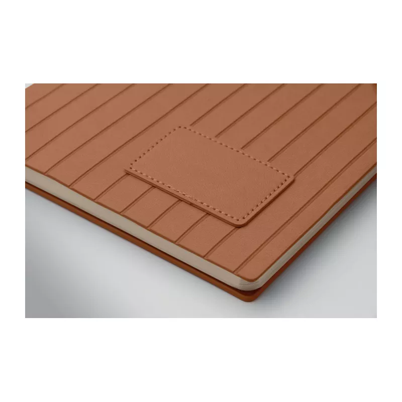 Notes A5 w okładce z PU 80 kartek w linię TINTRAY - Brazowy (MO2663-01)