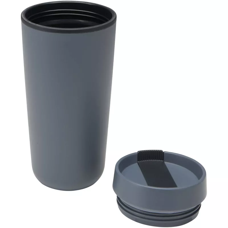 Sedona - kubek plastikowy o pojemności 480 ml, z podwójnymi ściankami - Hale Blue (10095355)