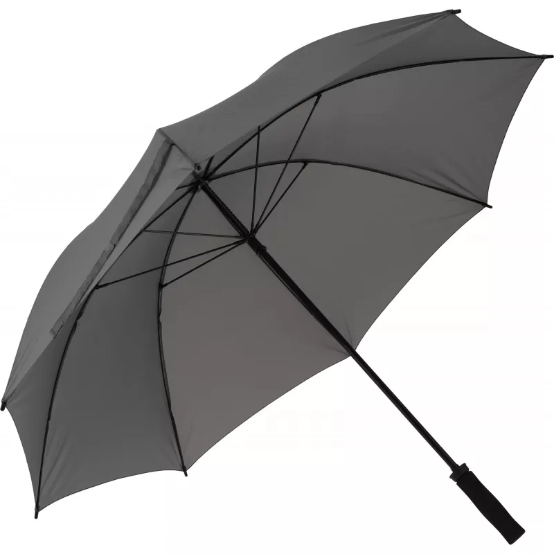 Parasol manualny XL Ø130 cm HURRICAN - szary (518707)