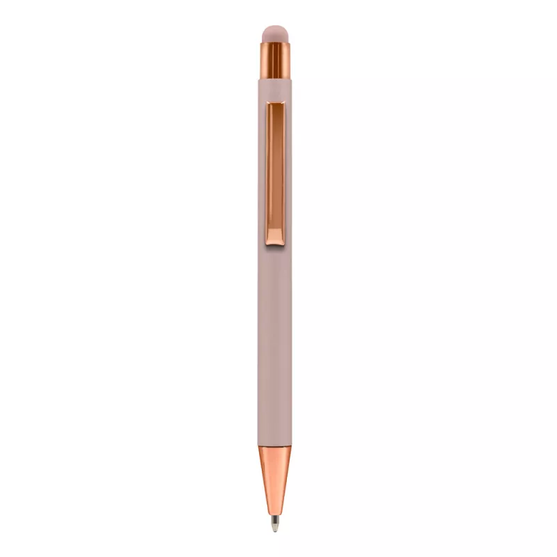 Długopis aluminiowy z touch pen-em | Ida - różowy (V1376-21)