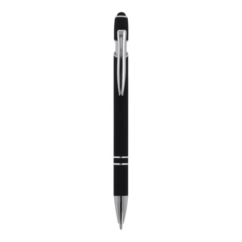 Długopis metalowy gumowany Paris - czarny (LT87782-N0002)