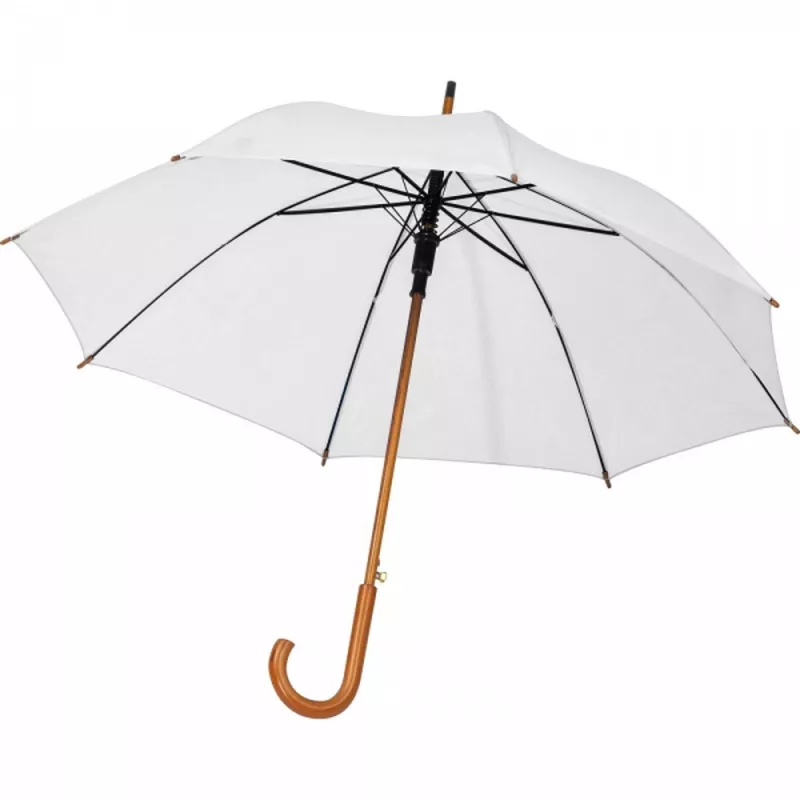 Parasol automatyczny ø105 cm RPET CHRISTINE - biały (4243606)