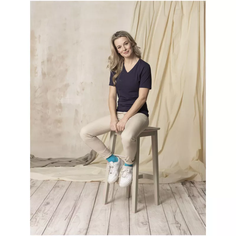 Damski T-shirt organiczny Kawartha z krótkim rękawem - Czerwony (38017-RED)