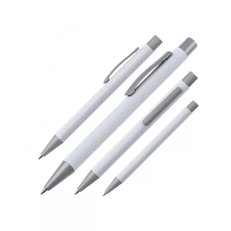 Metalowy długopis reklamowy ABU DHABI - biały (093506)