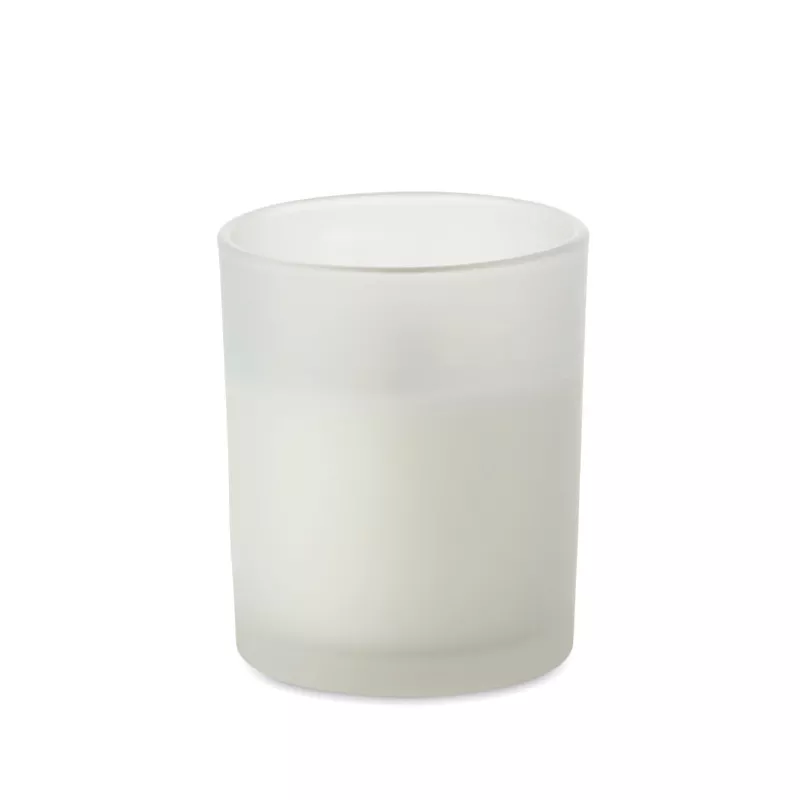Świeca zapachowa wanilia w szkle 80 g KIVAS WOOD - Bialy (MO2708-06)