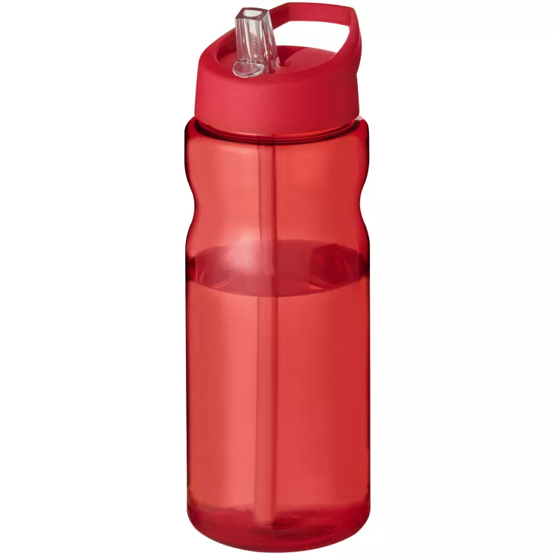 Bidon H2O Base® o pojemności 650 ml z wieczkiem z słomką - Czerwony (21004925)