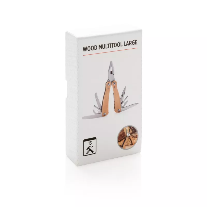 Narzędzie wielofunkcyjne, 13 el. - brązowy (P221.369)