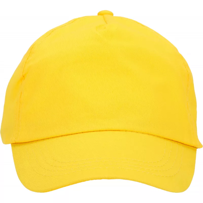 Czapka z daszkiem 5 paneli SANTA FE - żółty (246608)