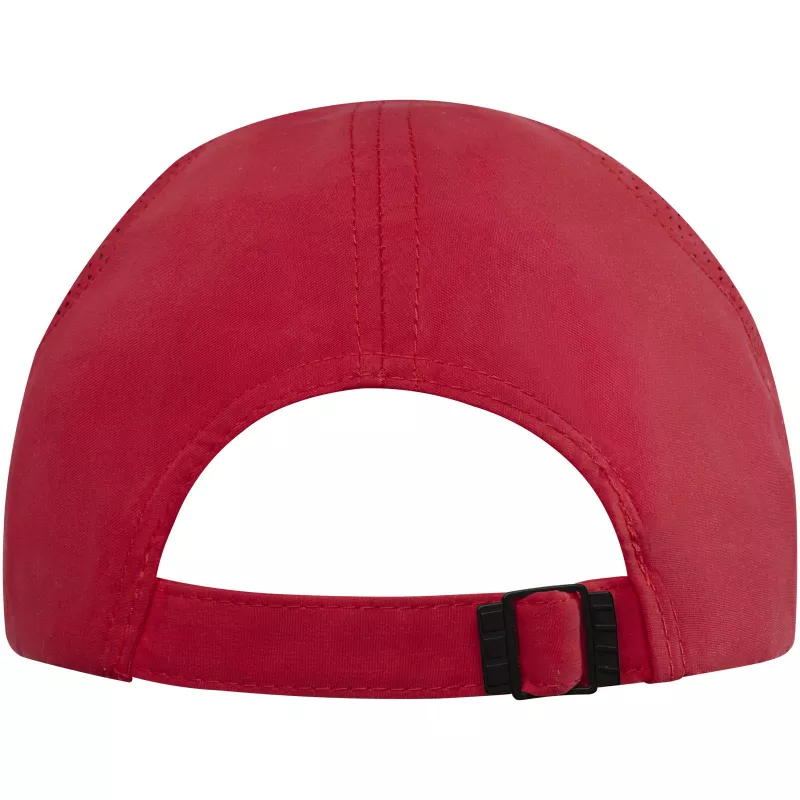 Morion dwukolorowa 6 panelowa czapka GRS z recyklingu o młodzieżowym kroju - Czerwony (37517210)