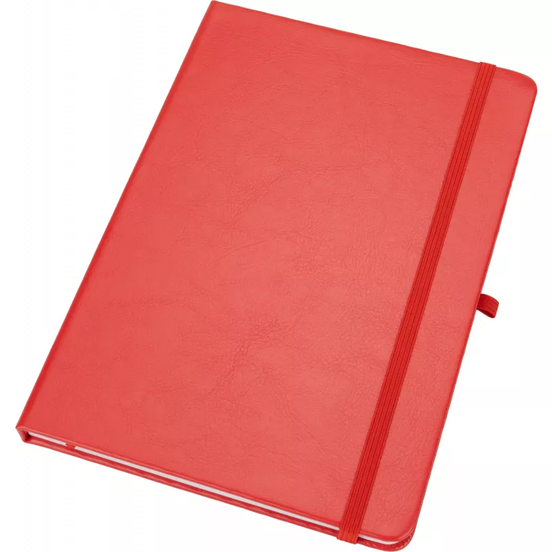 Notatnik A5 w linie z PU z recyklingu CLEO - czerwony (2374805)