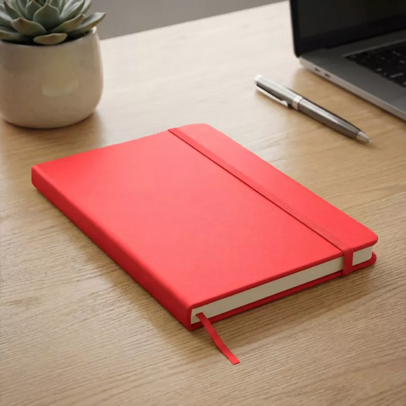 Notatnik A5 czyste kartki - czerwony (V2857-05)