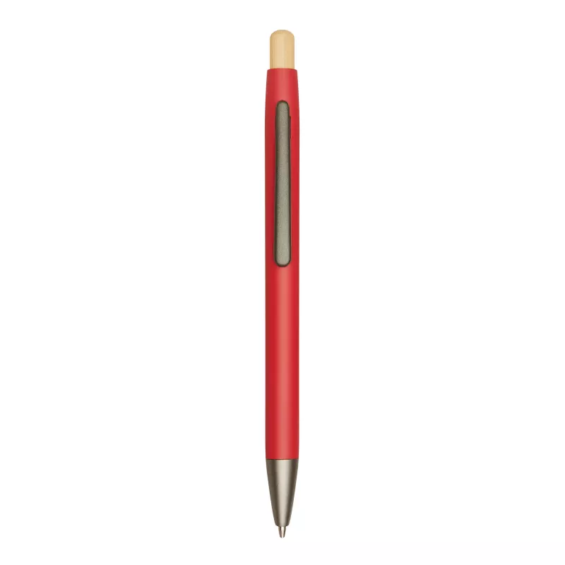 Długopis aluminiowy BAMBOO PUSHER - czerwony (56-1102255)