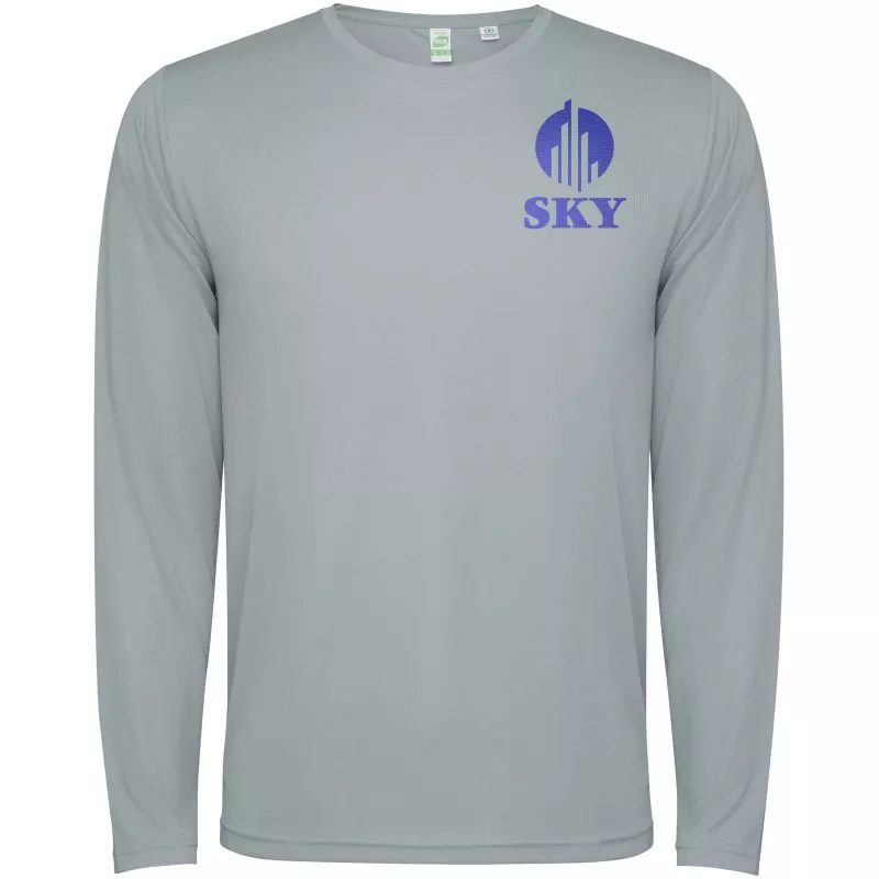 Estorii męska koszulka z długim rękawem - Szary (R0432-GREY)