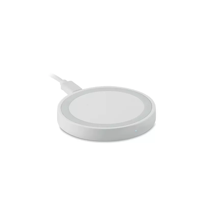 Ładowarka bezprzewodowa mała 15W WIRELESS PLATO + - Bialy (MO6392-06)