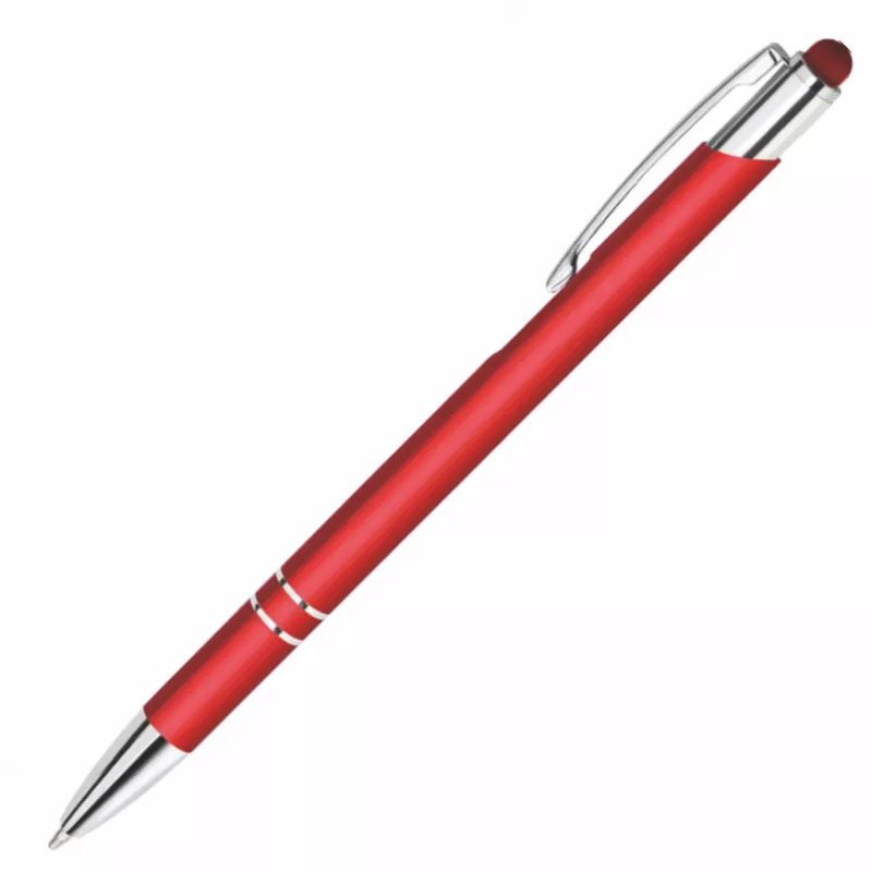 Metalowy długopis reklamowy BELLO Touch Pen - czerwony (BELLO-06)