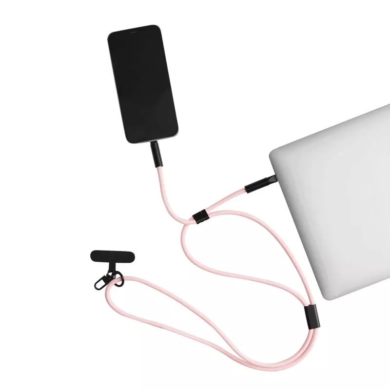 Uniwersalna smycz do telefonu - różowy (56-1107398)