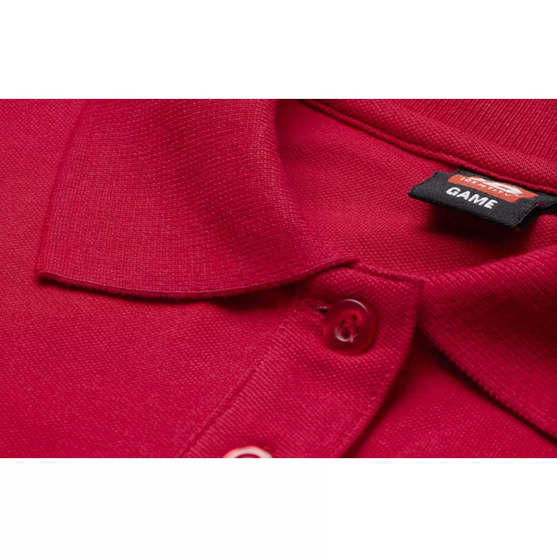 Koszulka bawełniana damska 210 g/m² ID Polo/stretch 527 - Red (0527-RED)