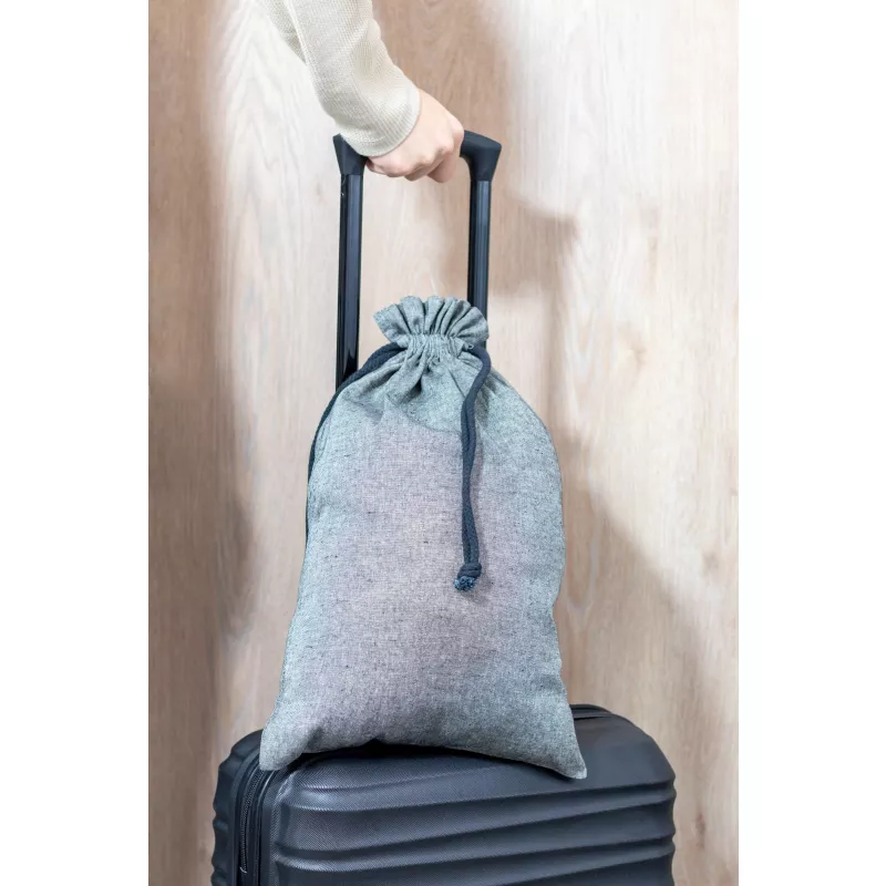 Woreczek bawełniany, duży 110 g/m2 PIUS - ciemnoszary (6298277)