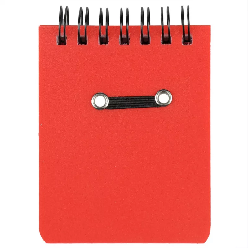 Notatnik ok. A7 z długopisem - czerwony (V2575-05)
