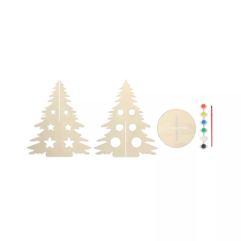 Choinka drewniana do malowania TREE AND PAINT - Drewna (CX1493-40)
