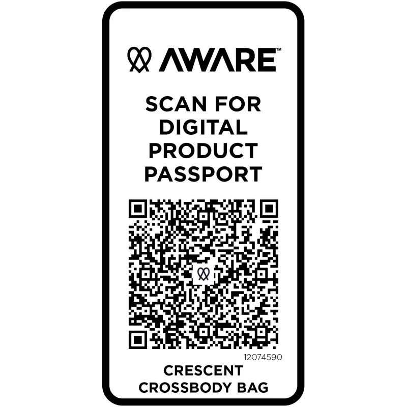 Crescent torba typu crossbody Aware™ z recyklingu o gramaturze 500 g/m² - Czarny (12074590)