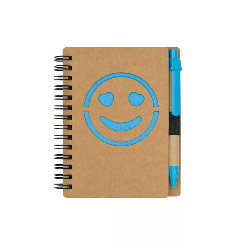 Notes spiralowany 11 x 13 cm Smile - jasnoniebieski (R64269.28)