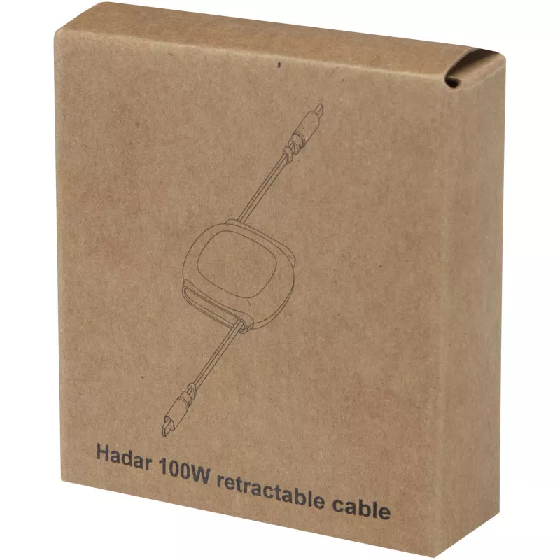 Alphard – zwijany kabel 5 w 1 do CarPlay, 100 W, z recyklingowanego plastiku, obsługa szybkiego ładowania PD - Srebrny (12449681)