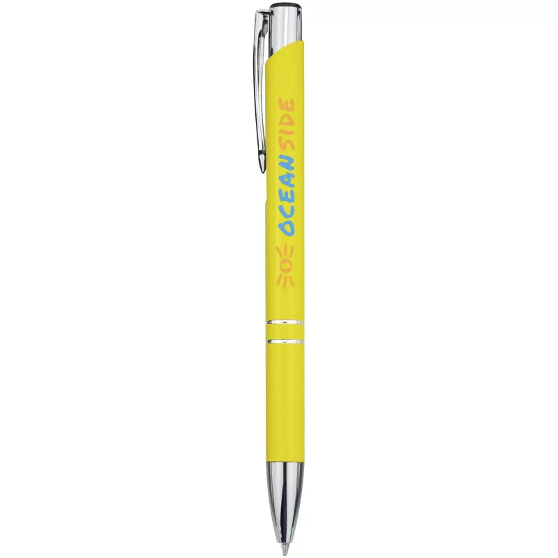 Aluminiowy długopis automatyczny Moneta - Żółty (10710507)