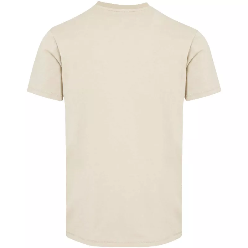 Balfour organiczna koszulka unisex z krótkim rękawem i dekoltem w serek, wykonana z materiału o gramaturze 200 g/m², z certyf - Sandstone (39665-SANDSTON)