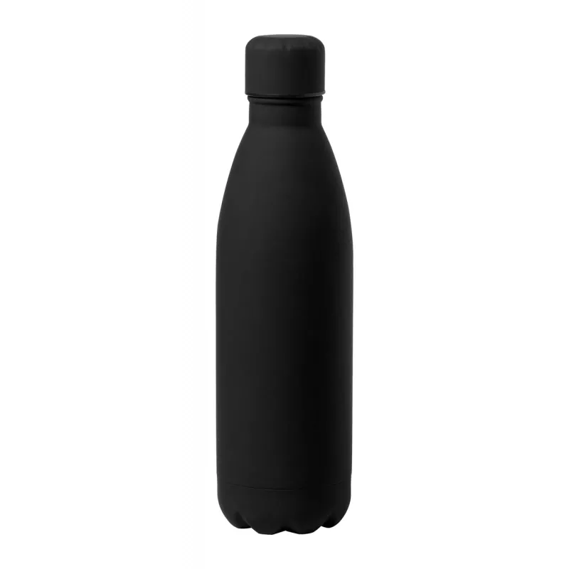 Butelka ze stali nierdzewnej z gumowanym wykończeniem 790 ml Jenings - czarny (AP722812-10)