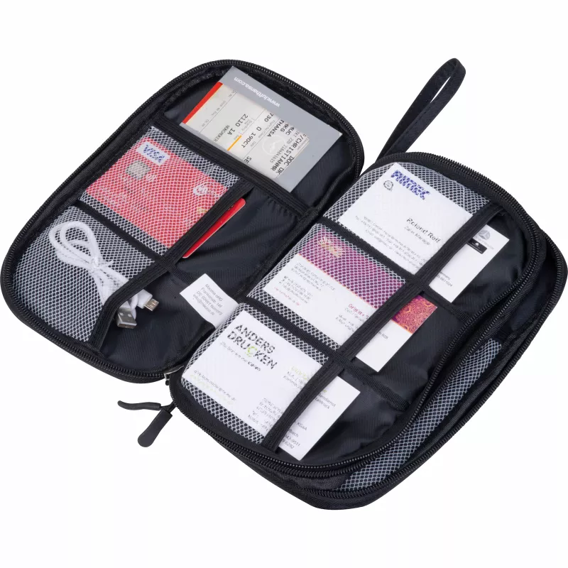 Podróżny organizer z RPET OTYLIA - czarny (9547203)