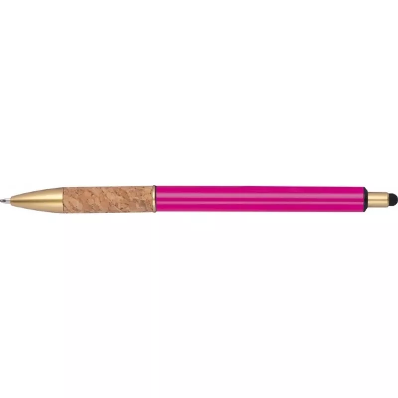 Długopis metalowy touch pen CAPRI - różowy (369011)