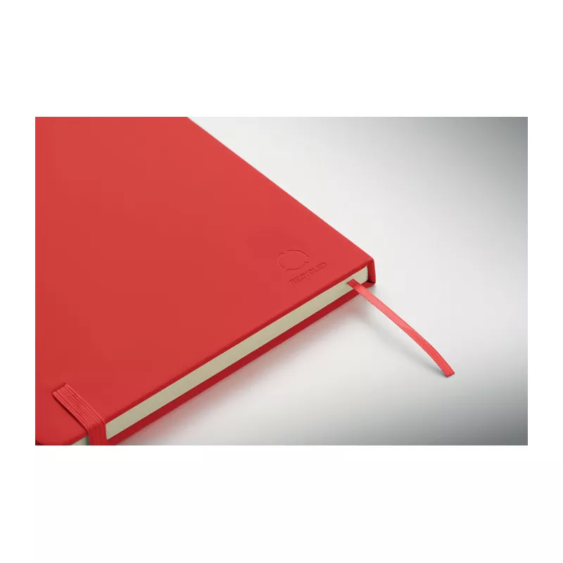 Notes A5 w okładce z PU 96 kartek w linię ARCOLOOP - Czerwony (MO3124-05)
