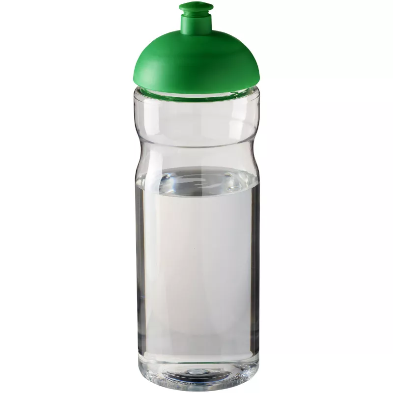 Bidon H2O Base® o pojemności 650 ml z wypukłym wieczkiem - Przezroczysty-Zielony (21004706)