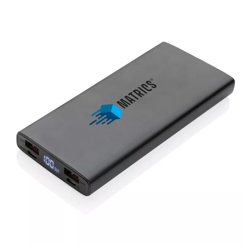 Szybki power bank 10000 mAh - czarny (P322.241)