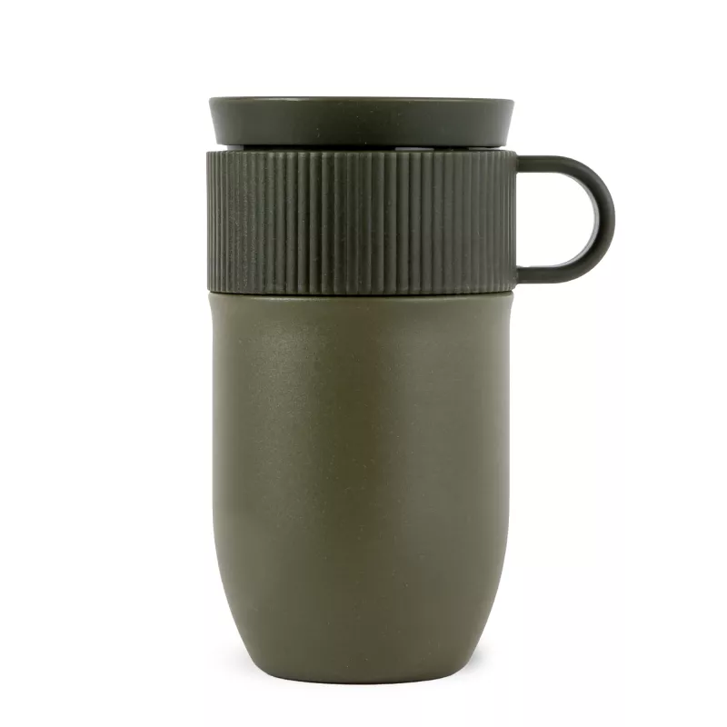 Izolowany kubek Sagaform Ted, 280 ml, szczelny, można myć w zmywarce - Dried Green (LT52131-N0049)