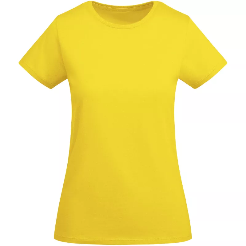 Koszulka damska z krótkim rękawem 175 g/m² Roly Breda - Żółty (R6699-YELLOW)