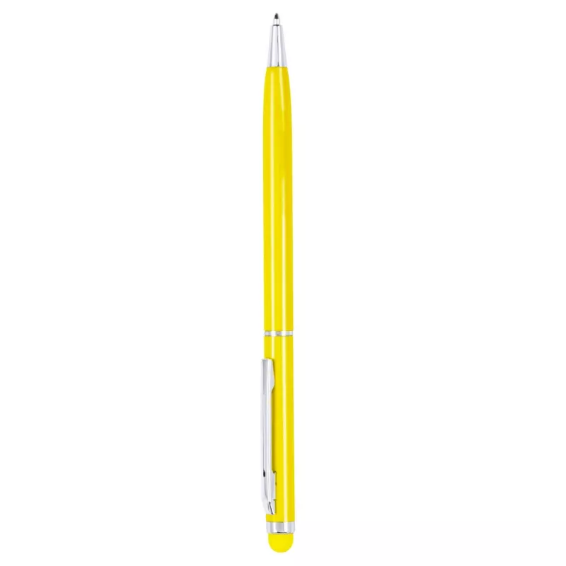 Długopis metalowy błyszczący z  touch pen-em | Raymond - żółty (V1660-08)