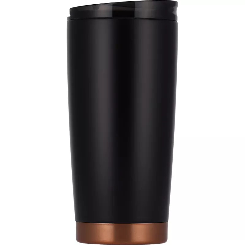 Kubek termiczny stalowy z recyklingu LA LOUVIERE MoLu 540 ml - czarny (535003)