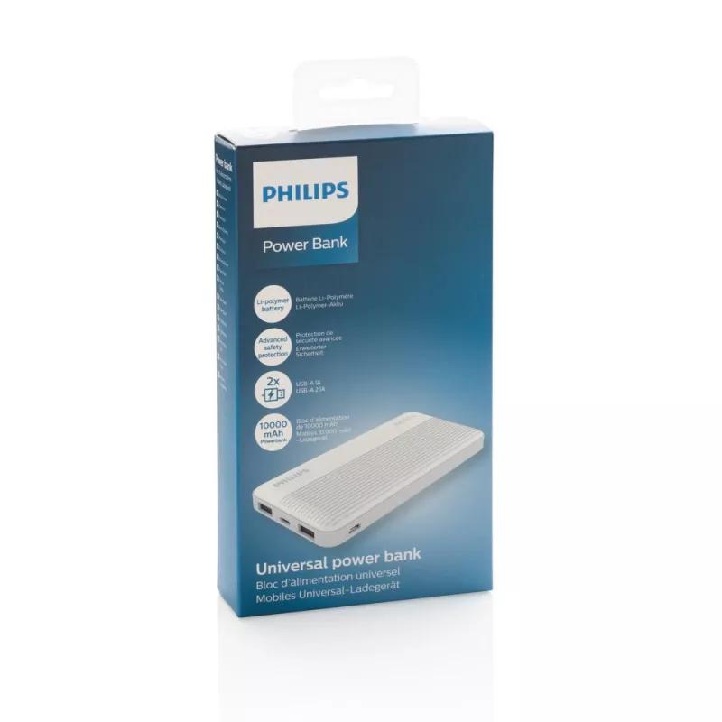 Power bank 10000 mAh Philips - biały (P322.303)