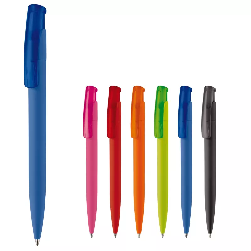 Długopis plastikowy Avalon soft touch - różowy (LT87947-N0076)