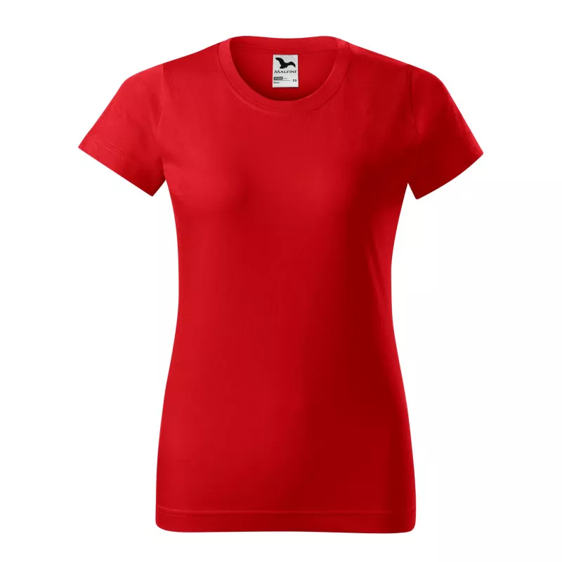 Koszulka bawełniana damska 160 g/m²  BASIC 134 - Czerwony (ADLER134-CZERWONY)